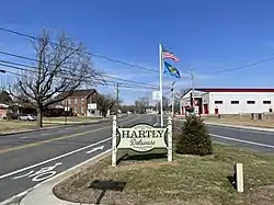 Intersection of DE 11 and DE 44 in Hartly