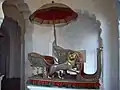 Hathi Howdah or Elephant seat in the Mehrangarh Fort Museum.