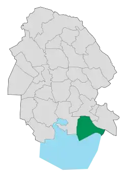 Location of Hendijan County in&nbsp;Khuzestan&nbsp;province