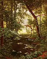 Henri Biva, Les Nénuphar, oil on canvas, 82 x 65&nbsp;cm