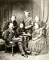 Krone and his family in 1875