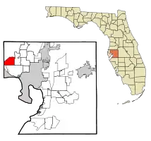 Location in Hillsborough County and the state of Florida