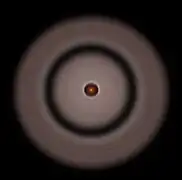 Simulation based on Hubble observations.