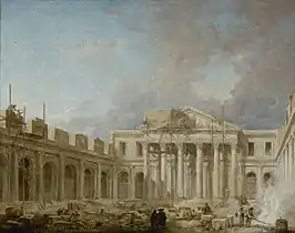 École de Chirurgie Under Construction (1773), 76 x 91.5&nbsp;cm., Musée Carnavalet