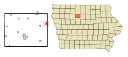 Location of Renwick, Iowa