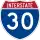 Interstate 30 marker