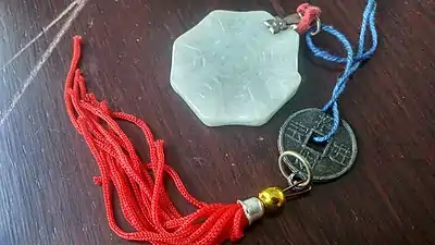 Yupei with bagua and yin and yang symbol, 2018