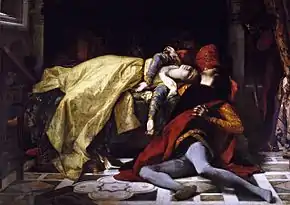 The death of Francesca da Rimini and Paolo Malatesta (1870)