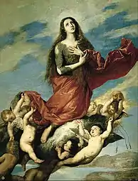 Assumption of Mary Magdalen, 1636, 256 x 193&nbsp;cm., Real Academia de Bellas Artes de San Fernando