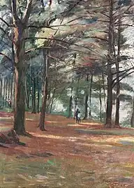 Forest Interior with Figures