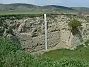 Karanovo tell, Bulgaria, excavation stratigraphy.