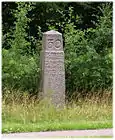 Kilometre stone located 30&nbsp;km from Copenhagen and 3.98&nbsp;km from