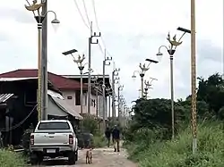 Kinnari light poles of Racha Thewa