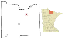 Location of the city of Littleforkwithin Koochiching County, Minnesota