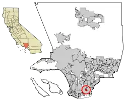 Location of Signal Hill in Los Angeles County, California