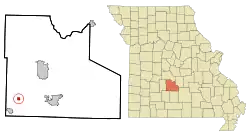 Location of Phillipsburg, Missouri