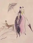 Ladies with umbrellas (the scene in the Park)