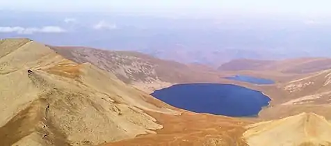Lake Sev (Armenian: Սև լիճ, romanized:&nbsp;Sev Lich, lit. 'Black Lake'), located to the east of Mets Ishkhanasar