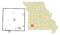 Location of Halltown, Missouri