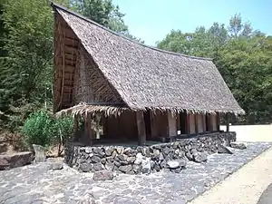 Traditional house in Micronesia, unknown date