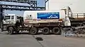Linde plc's Tata Motors 1618 road tanker is being loaded with Liquid Medical Oxygen at Visakhapatnam Steel Plant, 22 April 2021