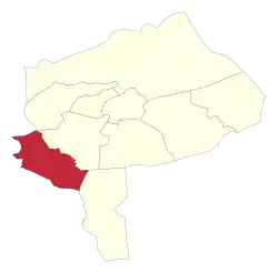 Location of Abarkuh County in&nbsp;Yazd&nbsp;province