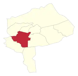 Location of Taft County in Yazd province