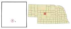 Location of Stapleton, Nebraska