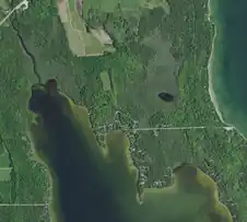 Logan Creek and northern Clark Lake