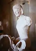 Reconstitution with plaster-cast body, Louvre Museum