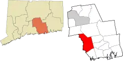 Killingworth's location within the Lower Connecticut River Valley Planning Region and the state of Connecticut