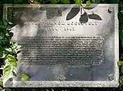 Eleanor Roosevelt Biographical Plaque, designed by Michael Dwyer.