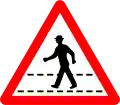4b)&nbsp;— Pedestrian crossing ahead