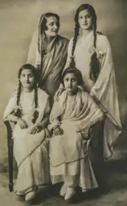 Devi with her three daughters