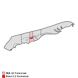 Location of Formerum on Terschelling