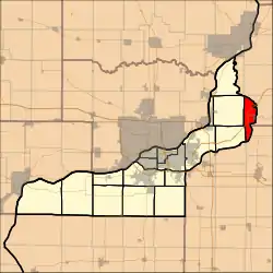 Location in Rock Island County