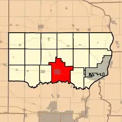 Location in Clinton County