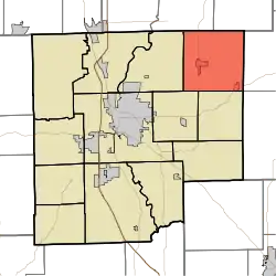 Location in Bartholomew County