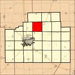 Location in McLean County