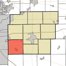 Location in Hancock County