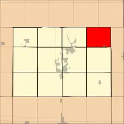 Location in Dickinson County