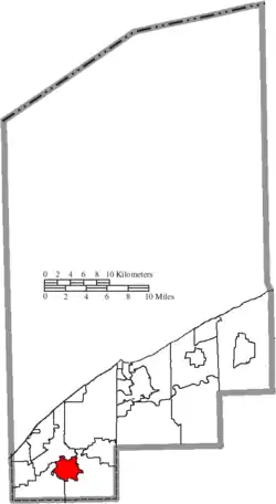 Location of Waite Hill in Lake County