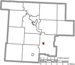 Location of Stockport in Morgan County