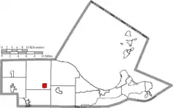 Location of Rocky Ridge in Ottawa County