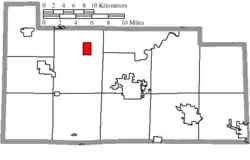 Location of Lindsey in Sandusky County
