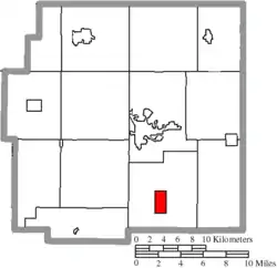 Location of Harpster in Wyandot County