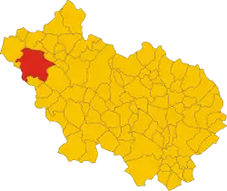 Anagni within the Province of Frosinone