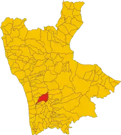 Rende within the Province of Cosenza