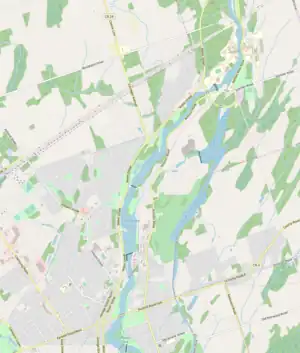 Map depicting the route of the Head of the Trent races