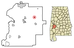 Location in Marengo County, Alabama
